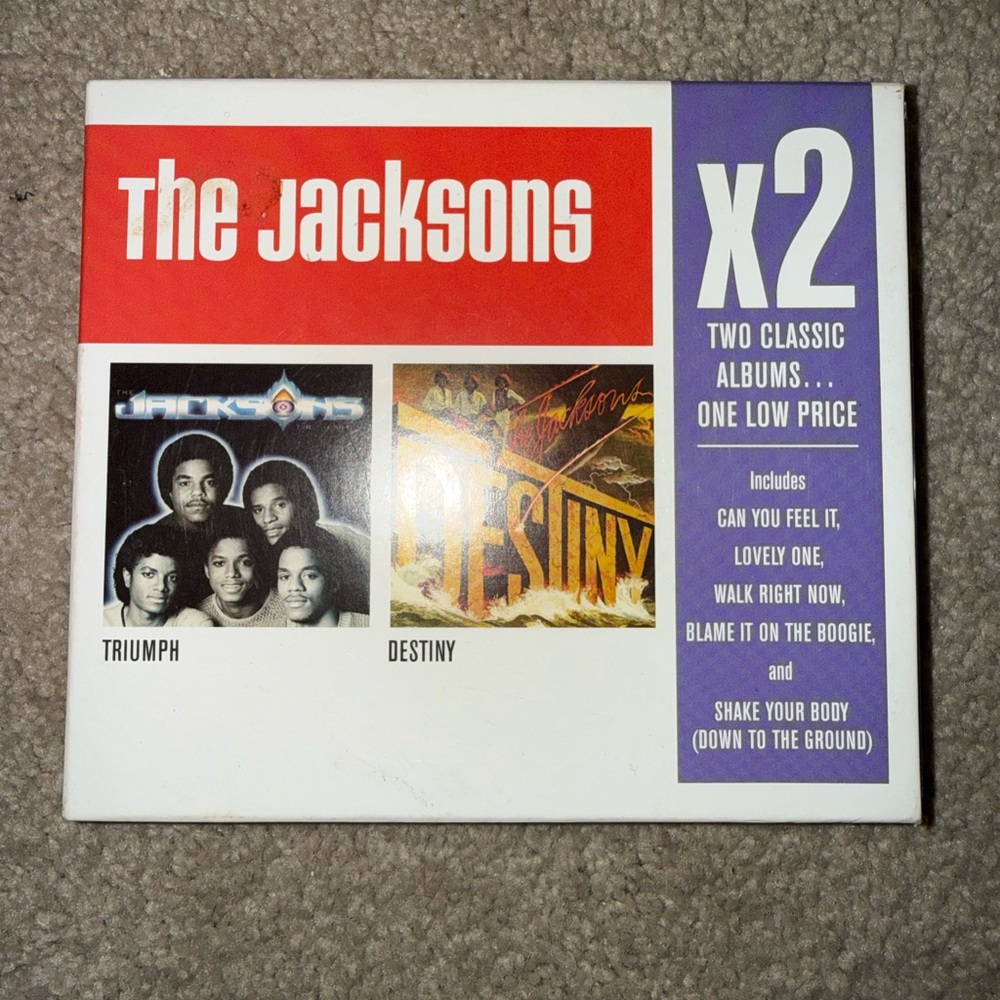 The Jacksons X2 Album Set Triumph/Destiny CD